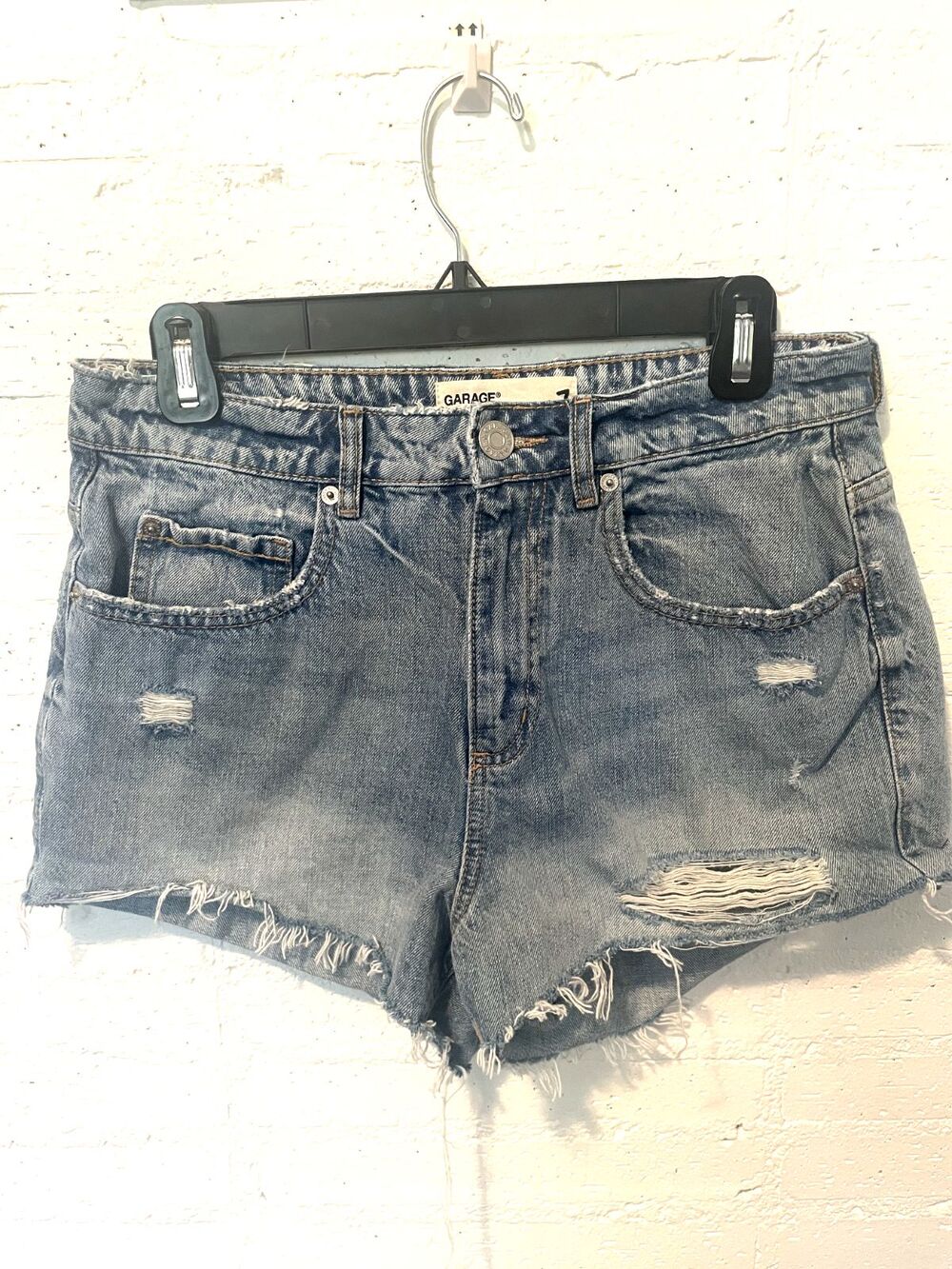 Garage High Rise Festival Jorts 7 90s Y2K Indie Streetwear Grunge Lite Soft Girl